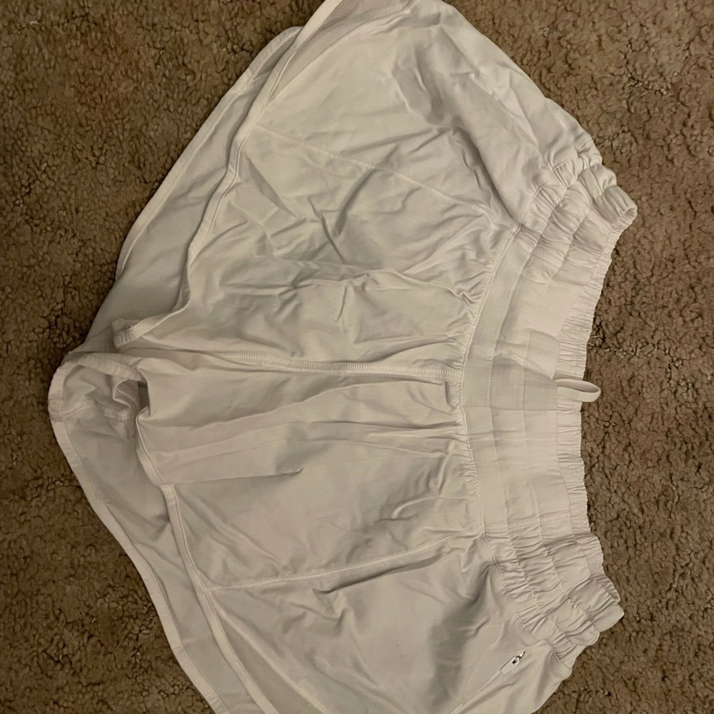 Brand New White lulu lemon shorts